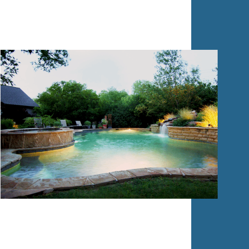 A home in Tyler, TX, that had pool installation
